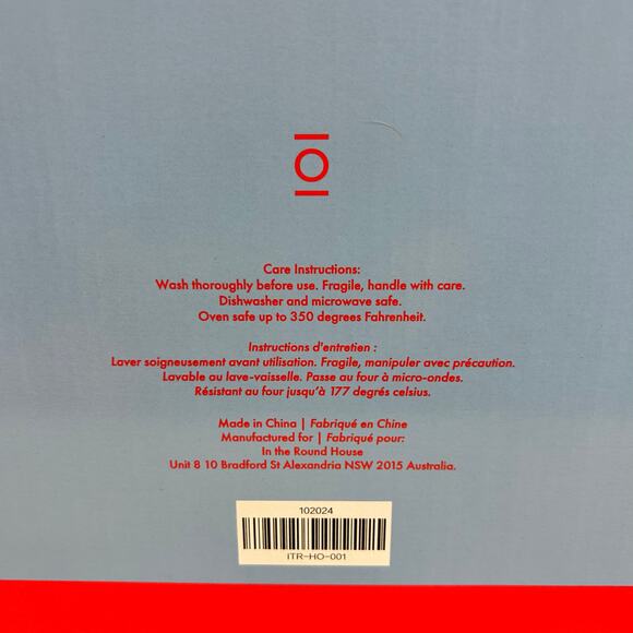 Round House Sicily Stripe Serving Platter White Blue Stripes Oval New Bone China - Picture 6 of 8